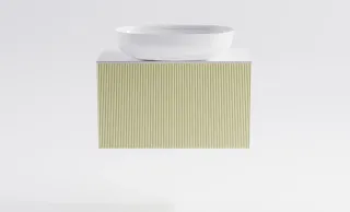 Тумба с раковиной Astra-Form М-40 Slim 4631177714498 70 см бежевый матовый